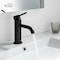 Kibi Circular Single Handle Bathroom Vanity Sink Faucet with Pop Up Drain C-KBF1008MB-KPW100MB - alternate 9